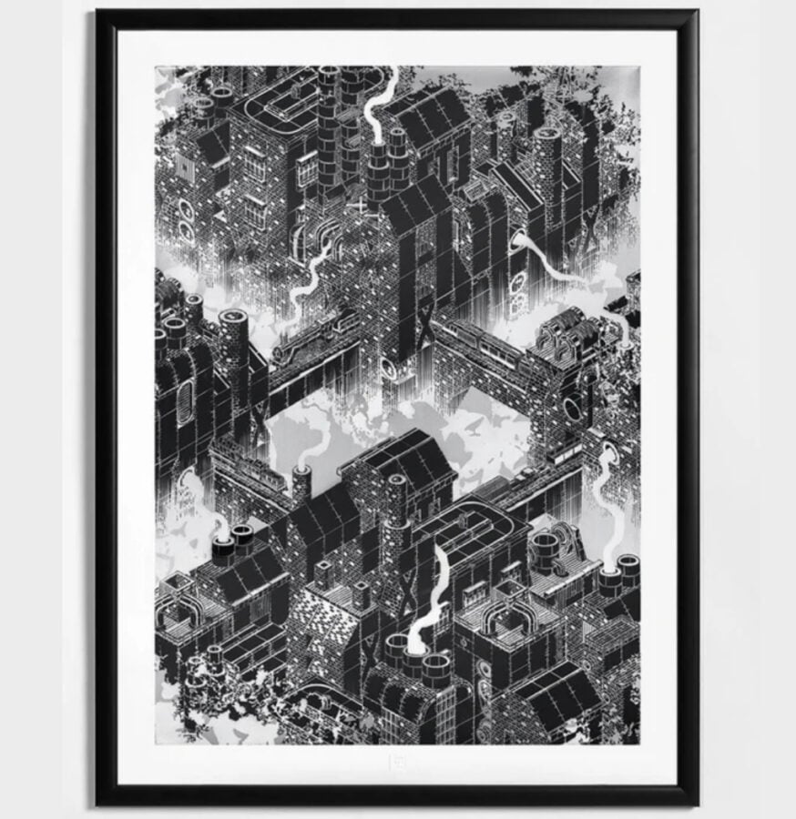 Print artystyczny: MARIUSZ WARAS, FLUX Q - 100szt.