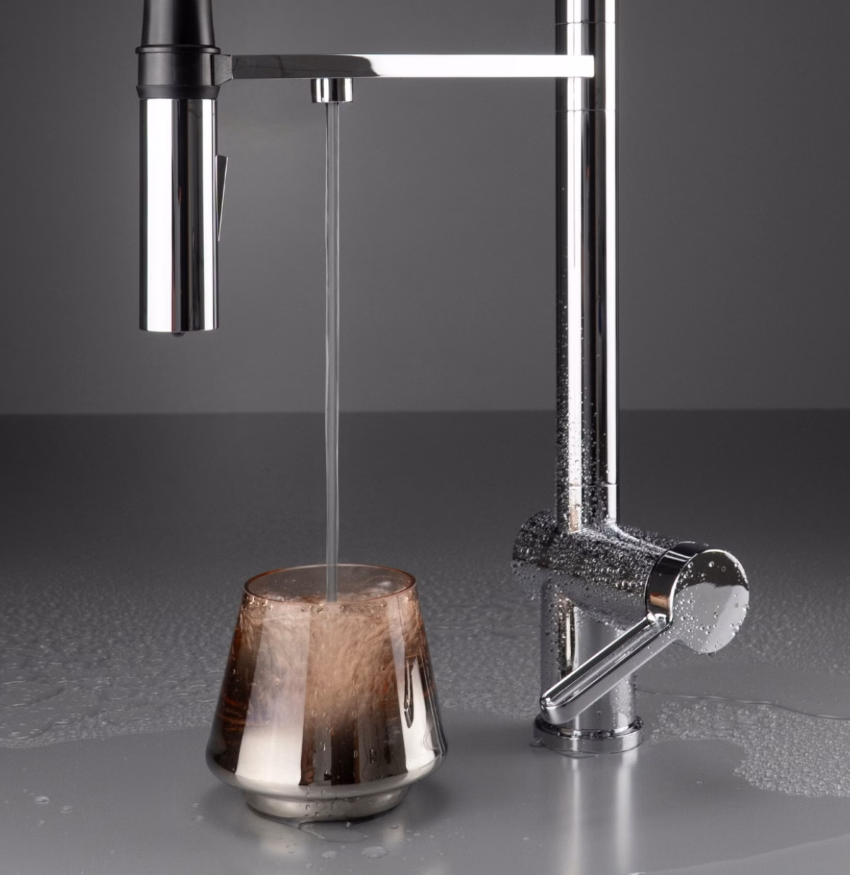Magnetic - bateria kuchenna z podłączeniem do filtra wody z elastyczną wylewką