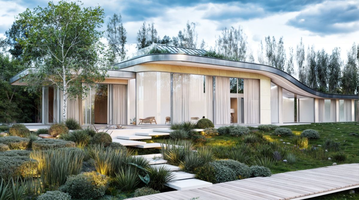 Dom w harmonii z naturą – nowoczesna rezydencja nad rzeką pod Warszawą 1 Dom w harmonii z naturą – nowoczesna rezydencja nad rzeką pod Warszawą