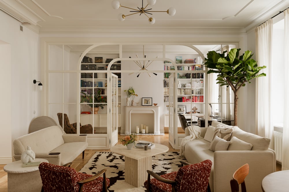 Tu mieszka światło. Apartament w przedwojennej kamienicy na Powiślu 19 Tu mieszka światło. Apartament w przedwojennej kamienicy na Powiślu projektu Sobkowiak Architektura