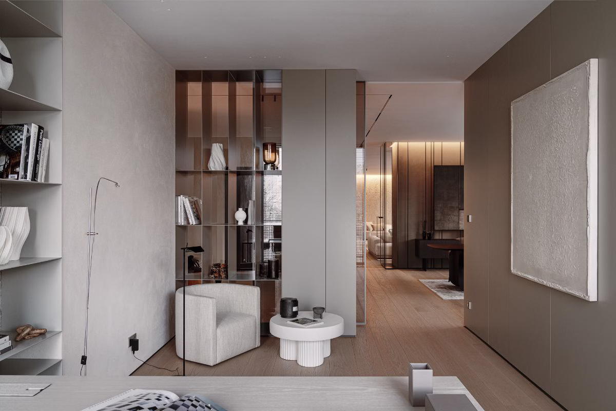 Wstrzemięźliwa nowoczesność – apartament na warszawskim Powiślu 64 BajerSokół team wnętrze