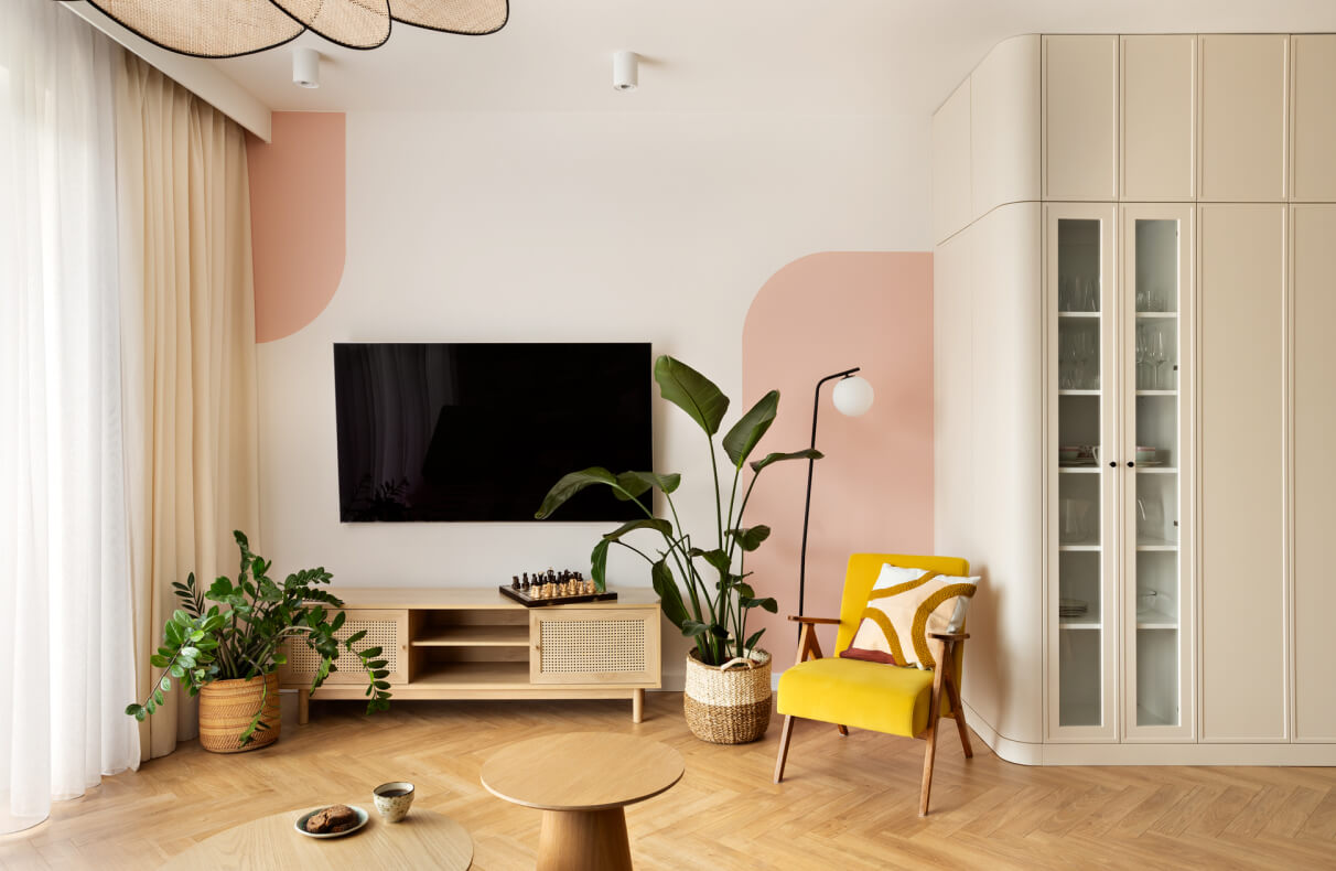 Mięta i puder – dom pełen kolorów w Krakowie