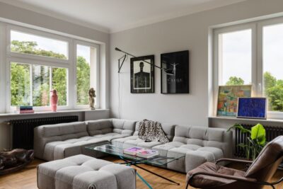 Apartament pełen sztuki, czyli designerski balans na Starym Mokotowie