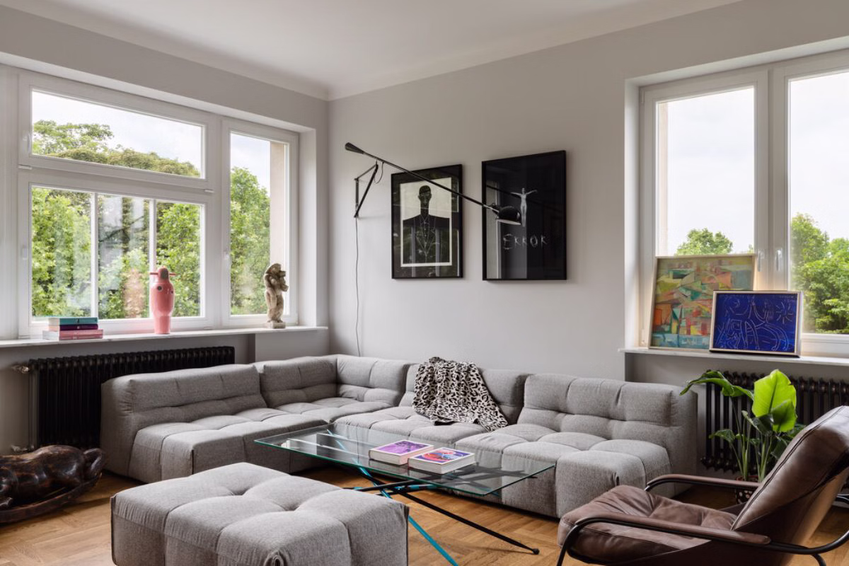 Art-life balance, czyli przestronny apartament na Starym Mokotowie 9 Apartament pełen sztuki, czyli designerski balans na Starym Mokotowie