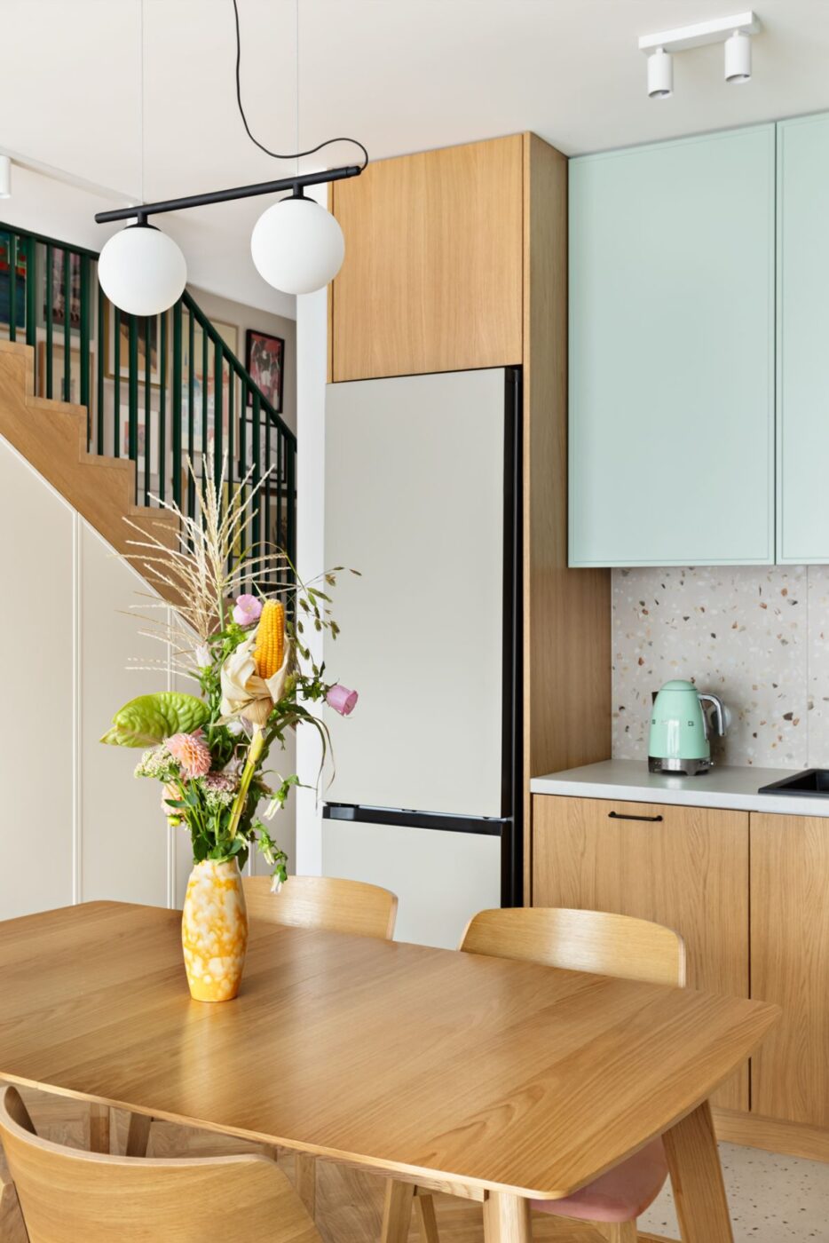 Dom pełen kolorów w Nowej Hucie w Krakowie – jest mięta!