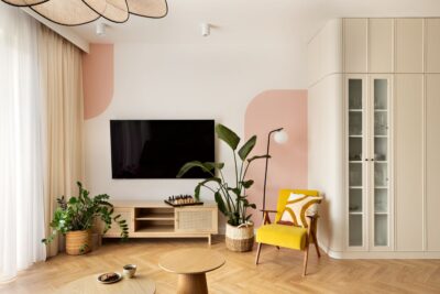 Dom pełen kolorów w Nowej Hucie w Krakowie – jest mięta!