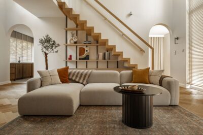 Podmiejski azyl z duszą japandi