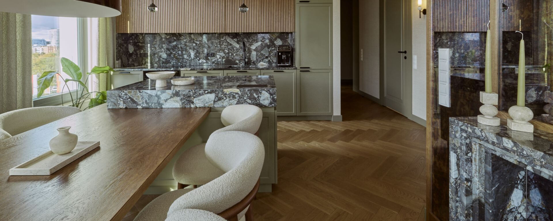 Rzeczna enklawa. Apartament w sercu Gdańska nad Motławą