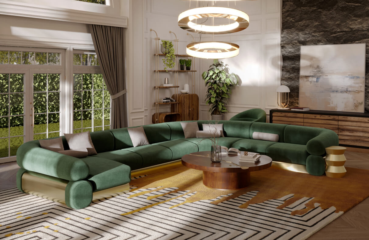 Matcha interior – zielony kolor trendem w aranżacjach wnętrz na 2026