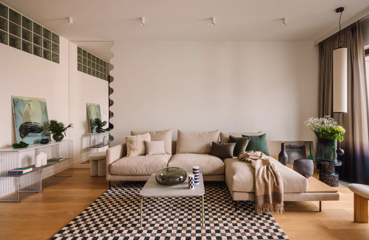 Przestrzeń stworzona do odpoczynku, czyli warszawskie mieszkanie w wersji slow