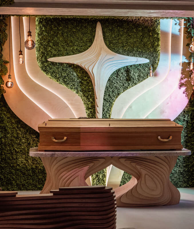 Kaplica Pożegnalna w Domu Pogrzebowym Depta, w Kraśniku - współczesna opowieść o drodze i przemijaniu