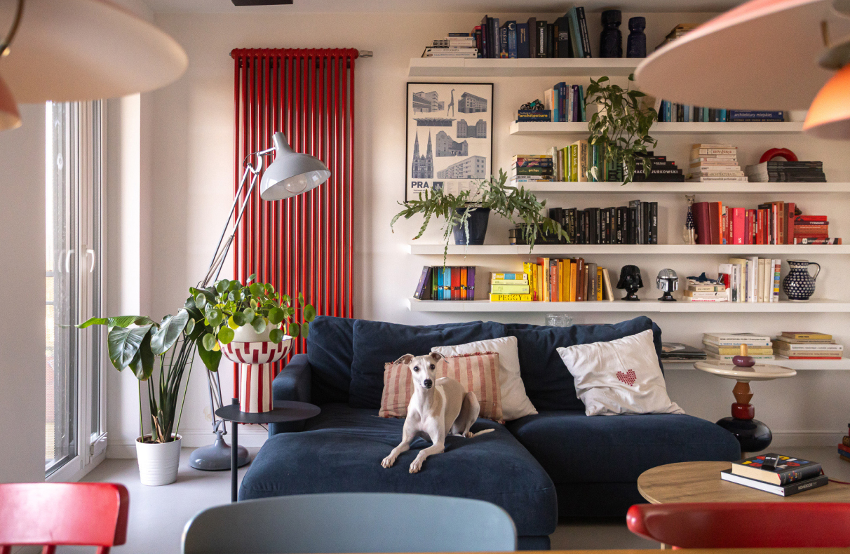 Spokój w kolorze – niezwykle barwne i energetyczne wnętrze mieszkania