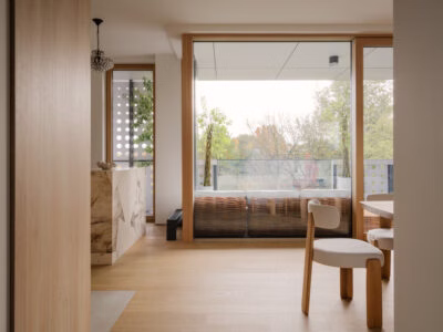 Apartament pełen światła. Znajduje się w znanym budynku na Marymoncie! projektu Magdalena Kanik | Lys Studio