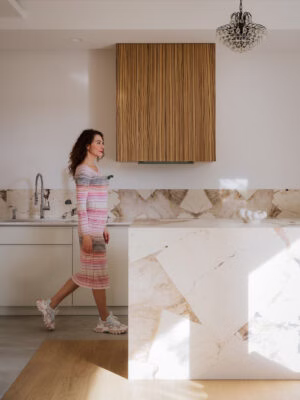 Apartament pełen światła. Znajduje się w znanym budynku na Marymoncie! projektu Magdalena Kanik | Lys Studio