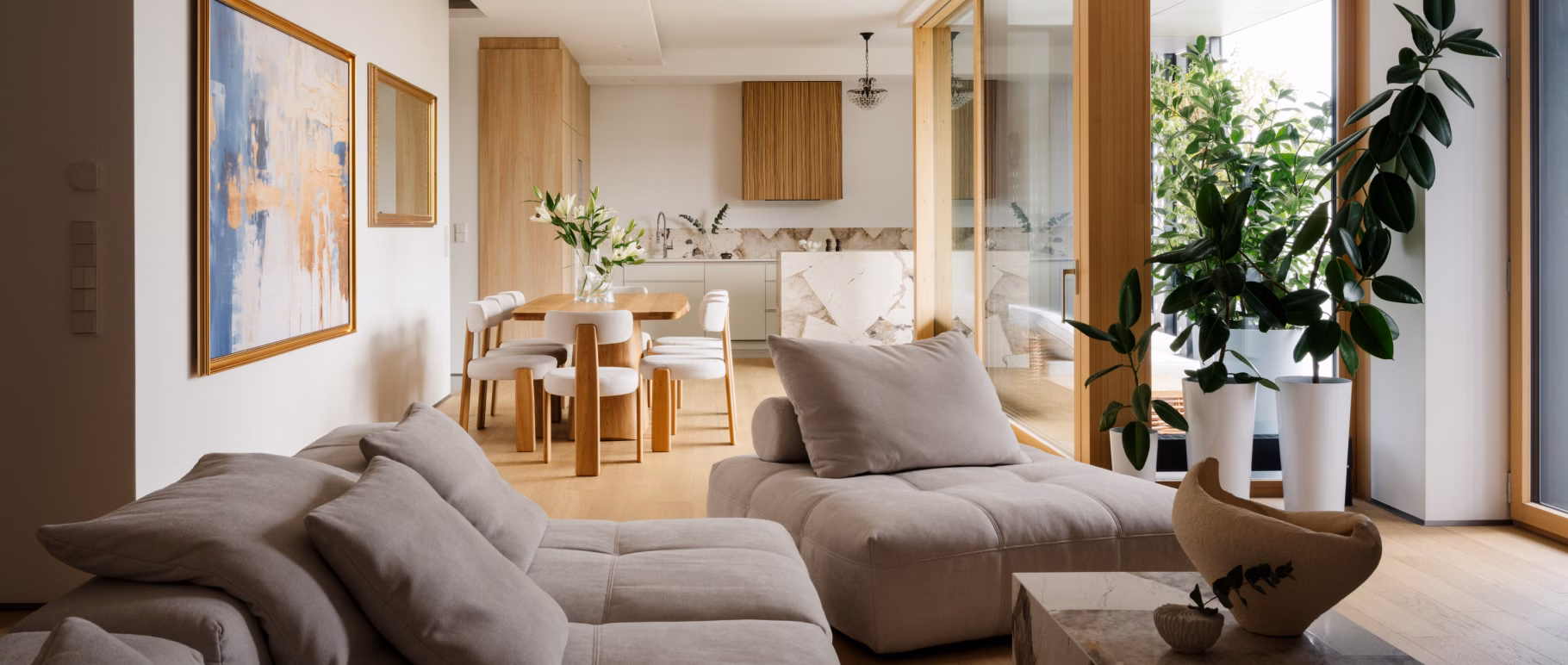 Apartament pełen światła. Znajduje się w znanym budynku na Marymoncie! projektu Magdalena Kanik | Lys Studio