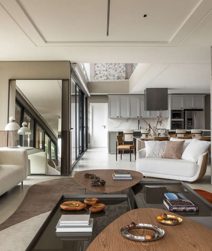 Nowoczesna architektura z klasycznymi odniesieniami definiuje renowację ogrodowego apartamentu