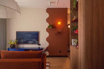 Projekt mieszkania w Bydgoszczy - mieszkanie na wynajem w kolorze, które bawi, przyciąga wzrok i otula od Żurawicki Design