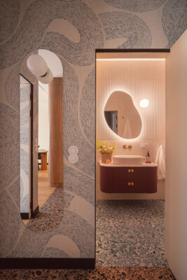 Projekt mieszkania w Bydgoszczy - mieszkanie na wynajem w kolorze, które bawi, przyciąga wzrok i otula od Żurawicki Design