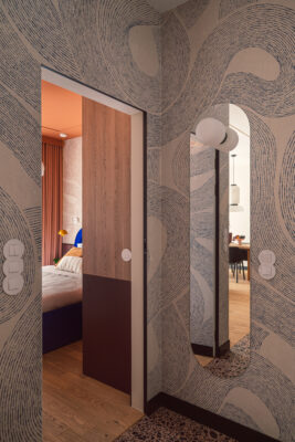 Projekt mieszkania w Bydgoszczy - mieszkanie na wynajem w kolorze, które bawi, przyciąga wzrok i otula od Żurawicki Design