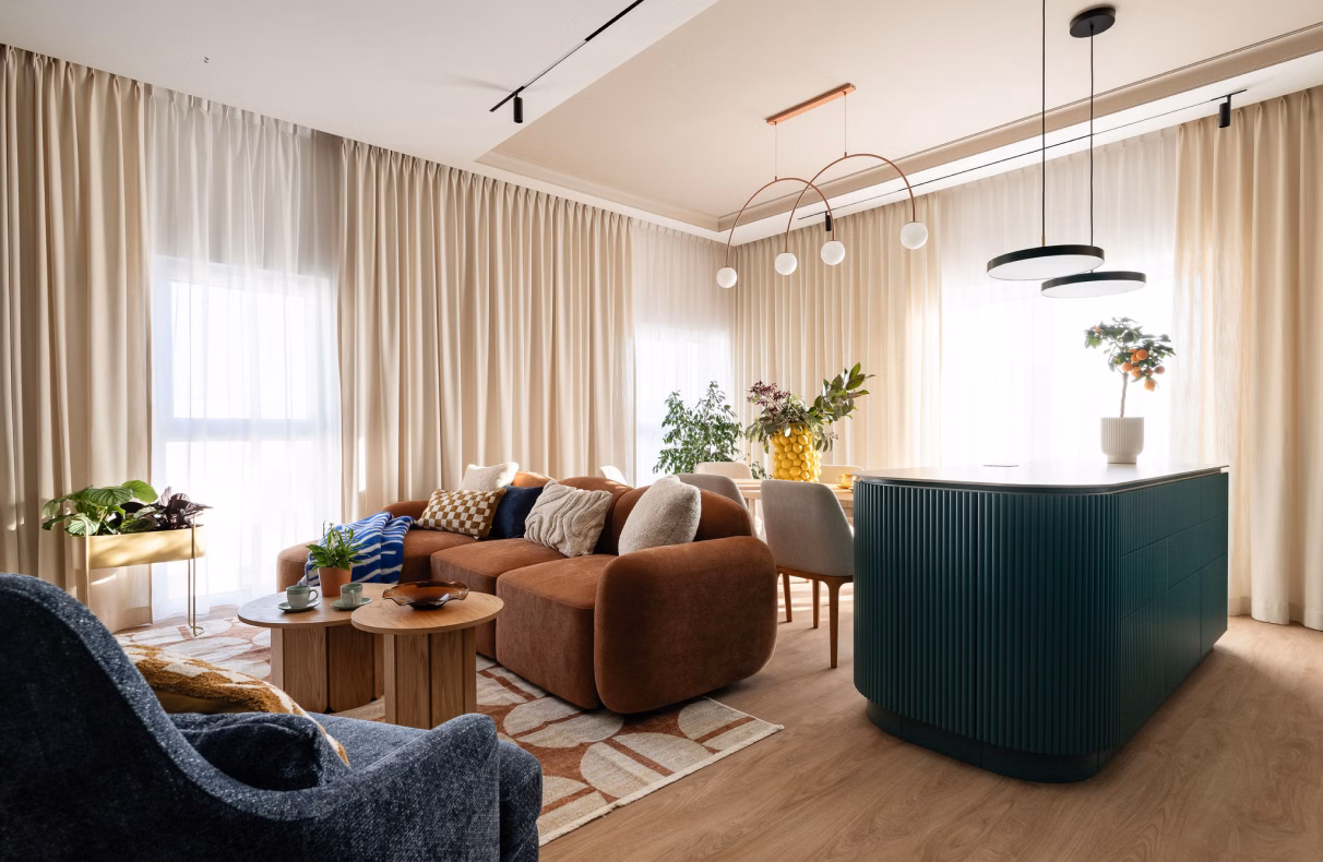 Odważne, a jednocześnie wyjątkowo spójne podejście do współczesnej aranżacji przestrzeni