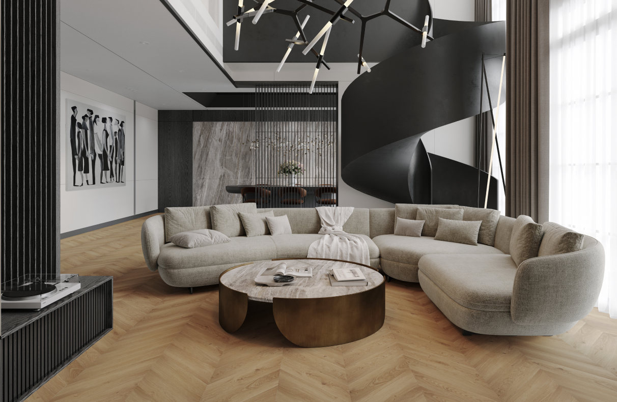 Soft industrial: dlaczego mikrocement i winyl wypierają beton architektoniczny?