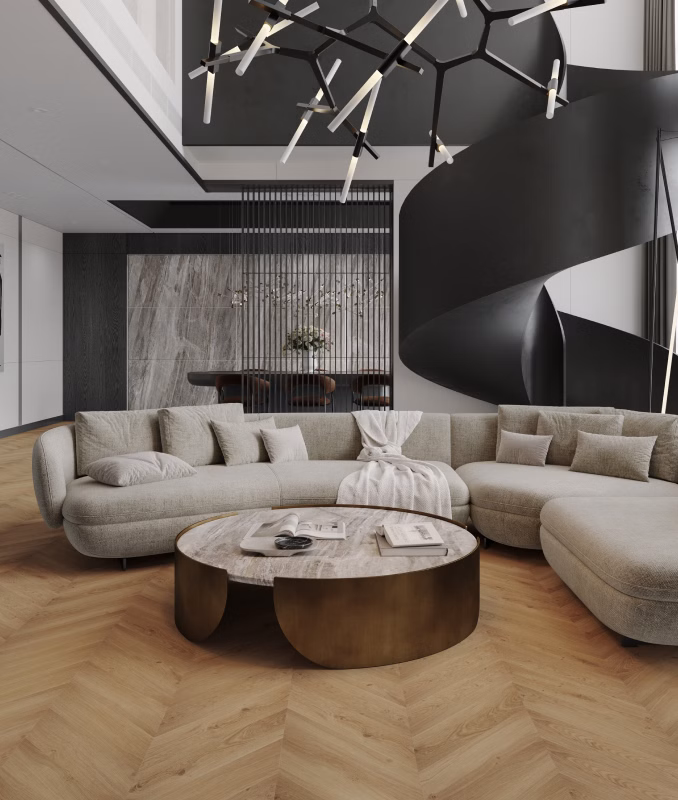 Soft industrial: dlaczego mikrocement i winyl wypierają beton architektoniczny?