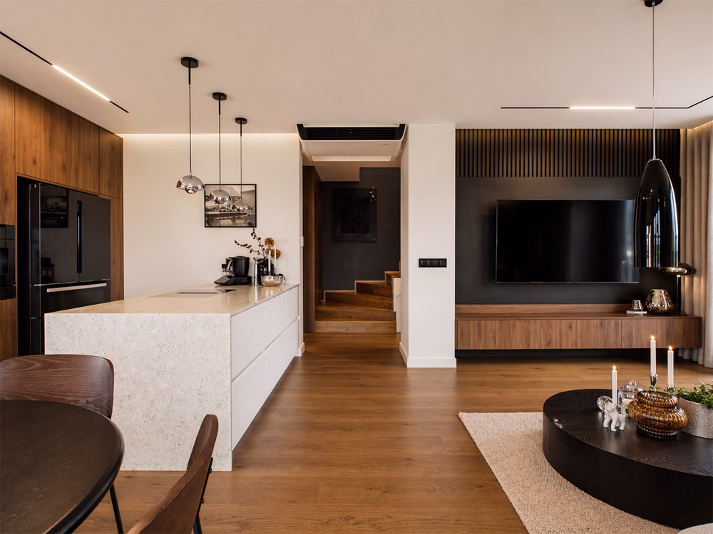 Nowoczesny dom oparty na świetle, proporcji i naturalnych materiałach 2 Esencja współczesnej architektury: czyste linie, szlachetne materiały i konsekwencja od pdobrowolski.design