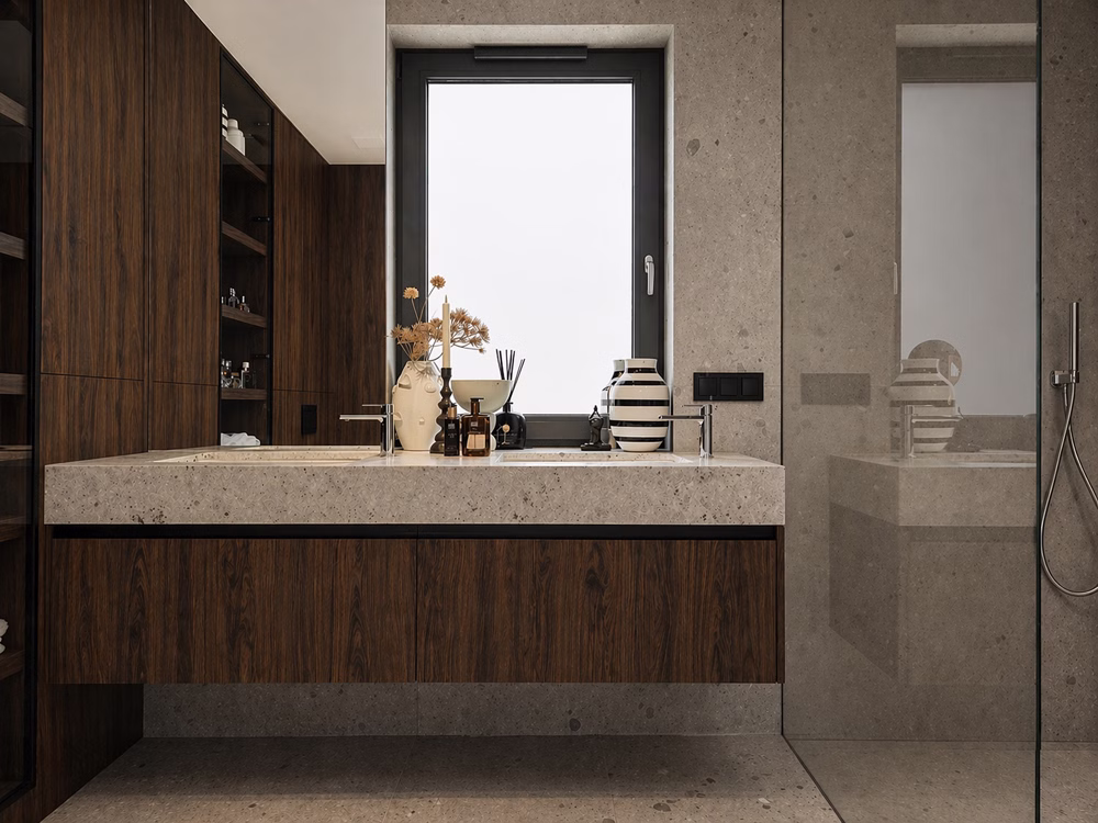 Nowoczesny dom oparty na świetle, proporcji i naturalnych materiałach 3 Esencja współczesnej architektury: czyste linie, szlachetne materiały i konsekwencja od pdobrowolski.design