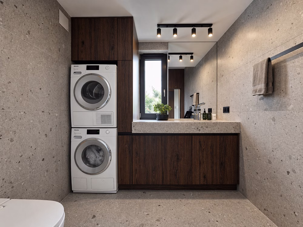 Nowoczesny dom oparty na świetle, proporcji i naturalnych materiałach 25 Esencja współczesnej architektury: czyste linie, szlachetne materiały i konsekwencja od pdobrowolski.design