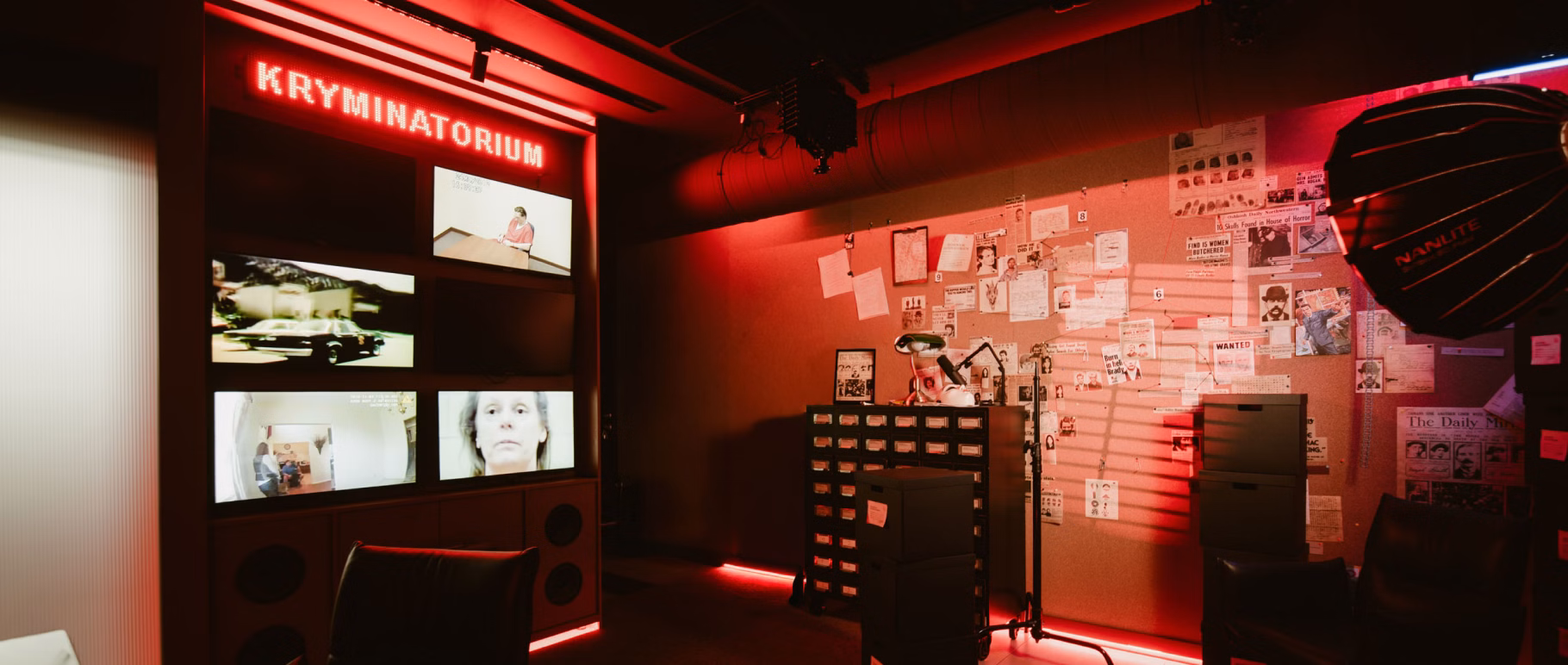 Wnętrze dla mrocznych historii - studio Kryminatorium od mode:lina™