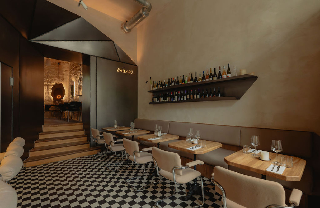 Restauracja Ballarò. Sycylijska atmosfera zapisana w stali, ogniu i fakturze