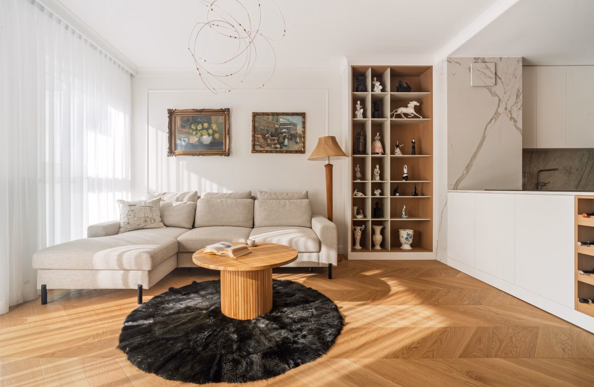 Gdyński apartament w stylu Modern Classic projektu ZUKUDESIGN