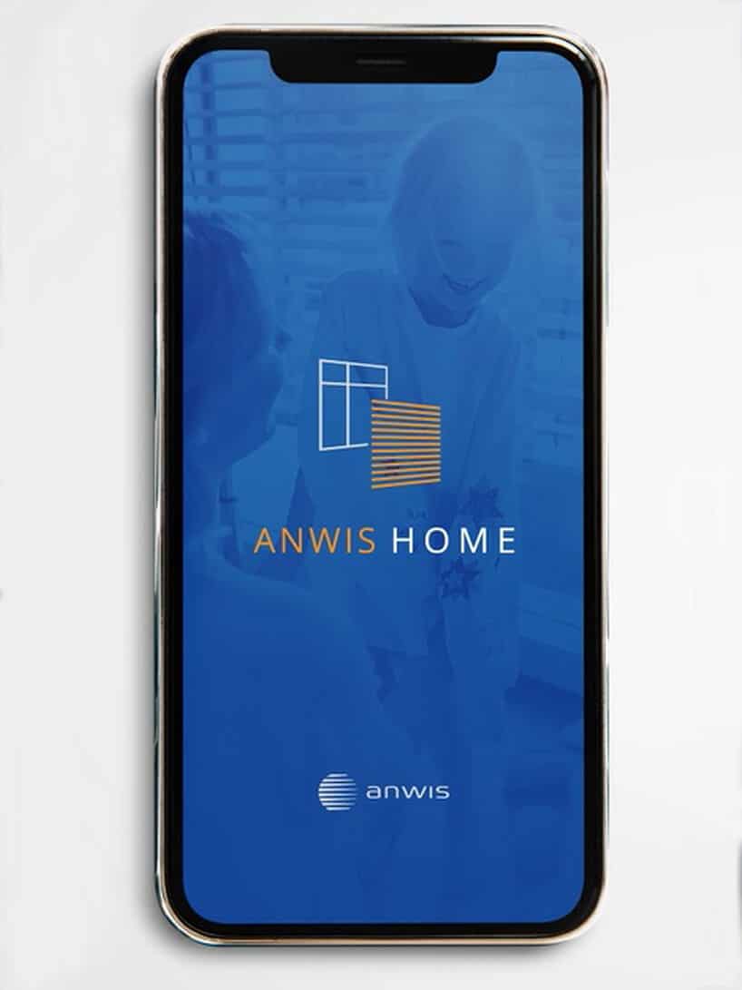 ekran powitalny aplikacji do wirtualnej aranżacji okien Anwis Home