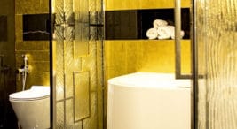 nowoczesny elegancki apartament ze złotymi akcentami w Monachium projektu MIKOŁAJSKAstudio