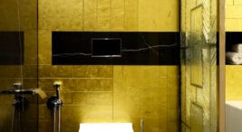 nowoczesny elegancki apartament ze złotymi akcentami w Monachium projektu MIKOŁAJSKAstudio