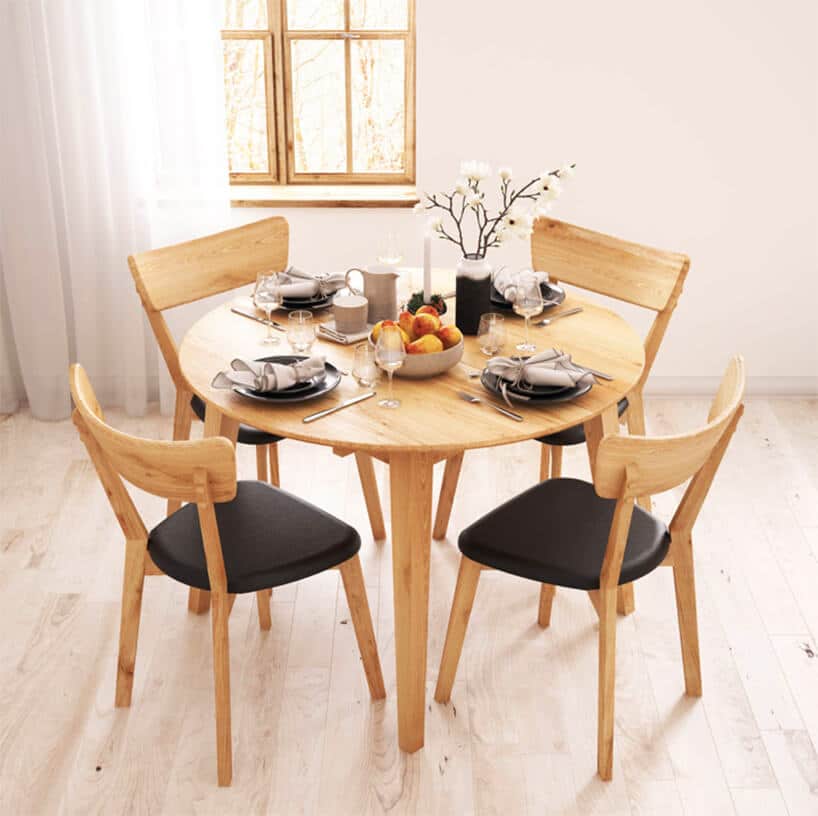 Bez obrusa: najpiękniejsze stoły drewniane