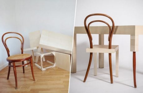 dekonstrukcja krzesła numer 14 thonet