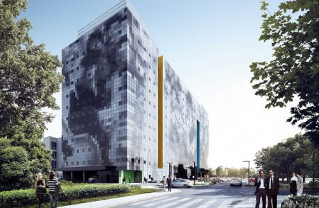 projekt hotelu doubletree by hilton w Łodzi