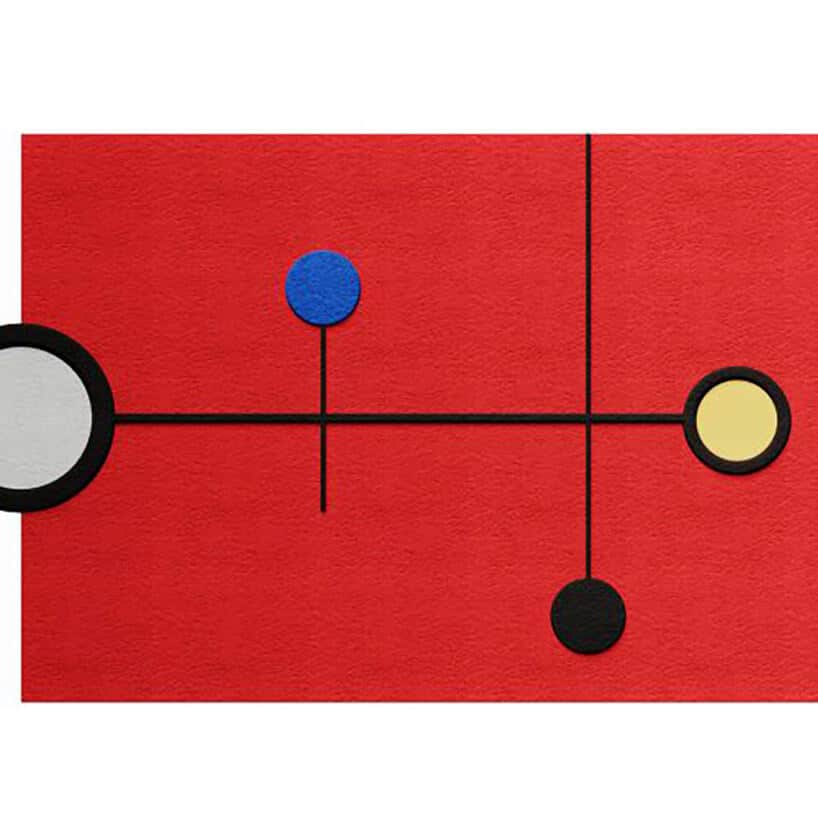 Geometryczne dywany: przedmioty, które nawiązują do Bauhausu