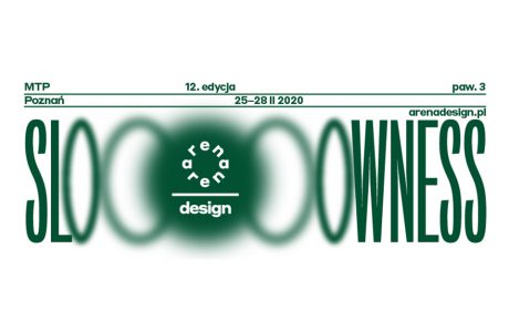 zielony plakat adrena design 2020 z hasłem SLOWNESS