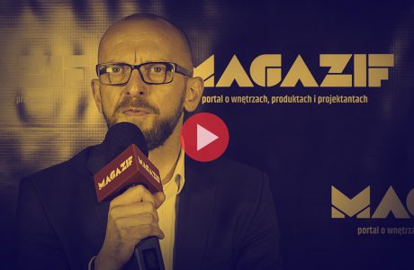 Michał Drożdż - Ceramika Paradyż - podczas wywiadu dla MAGAZIF na Warsaw Home 2018