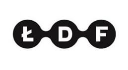 czarno-białe logo ŁDF