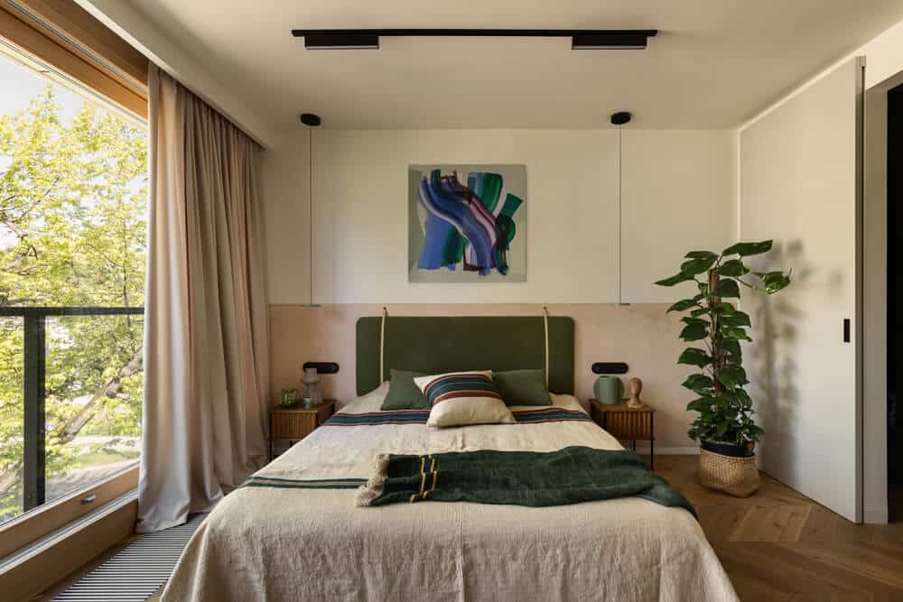 Mieszkanie to mieszanka różnych barw, faktur i form na powierzchni 110 m2 z elementami vintage