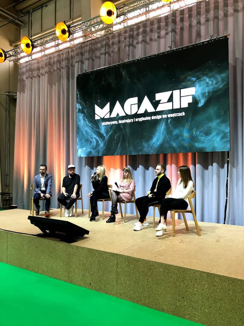 paneliści i prowadząca panel MAGAZIF na Arena Design 2019