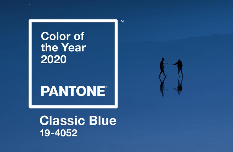 Pantone color of the year 2020 Classic Blue kolor roku 2020
