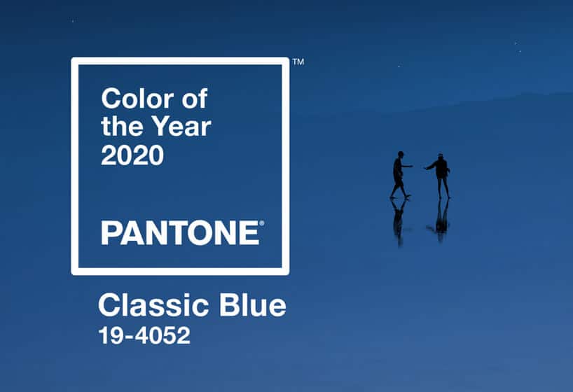 Pantone color of the year 2020 Classic Blue kolor roku 2020