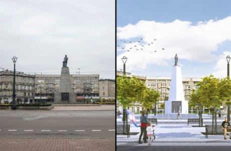 Rewitalizacja Placu Wolności w Łodzi: więcej zieleni, mniej samochodów