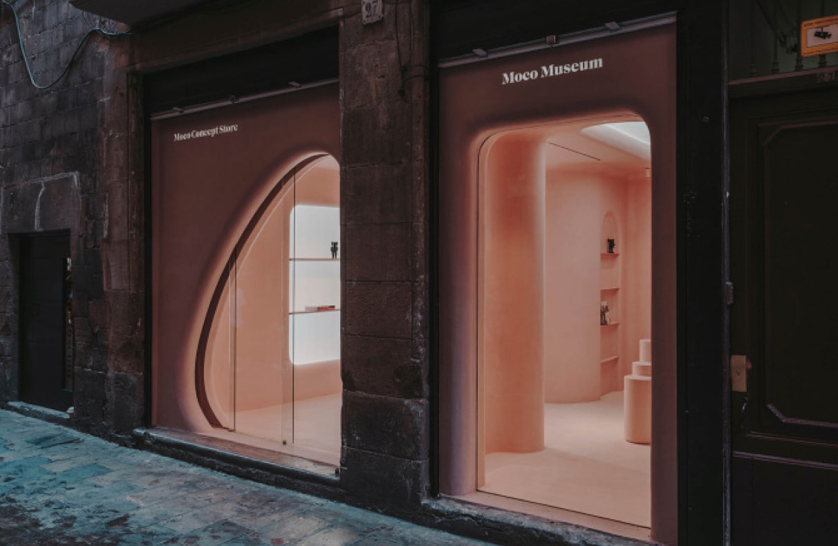 Różowy Moco Concept Store w Barcelonie