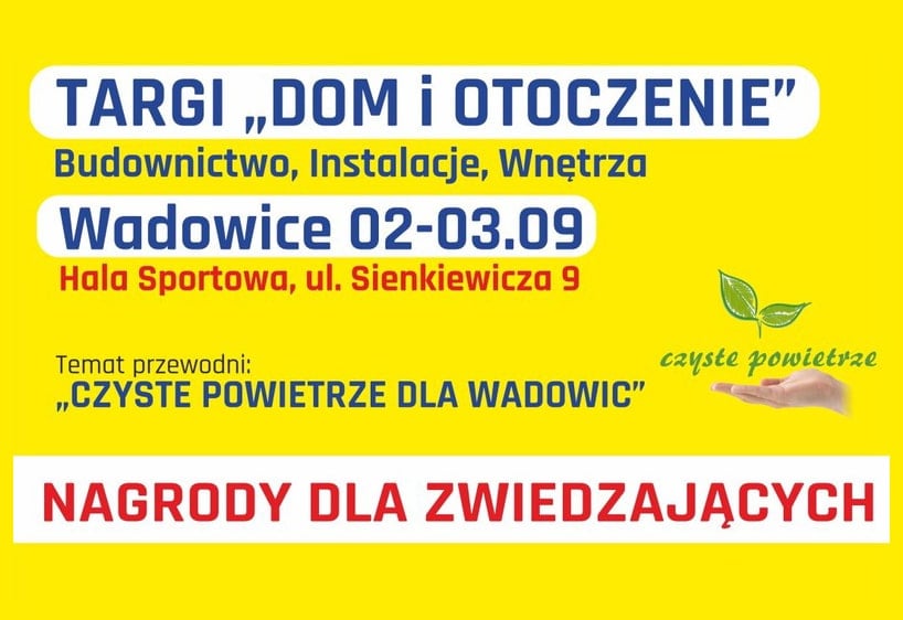 zaproszenie na Targi Dom i Otoczenie 2019 Wadowice