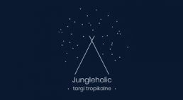 granatowo-białe logo Jungleholic 2019
